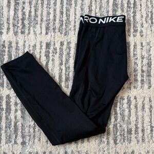 Boys’ Nike Pro Dri Fit Performance Leggings with Branded Waistband